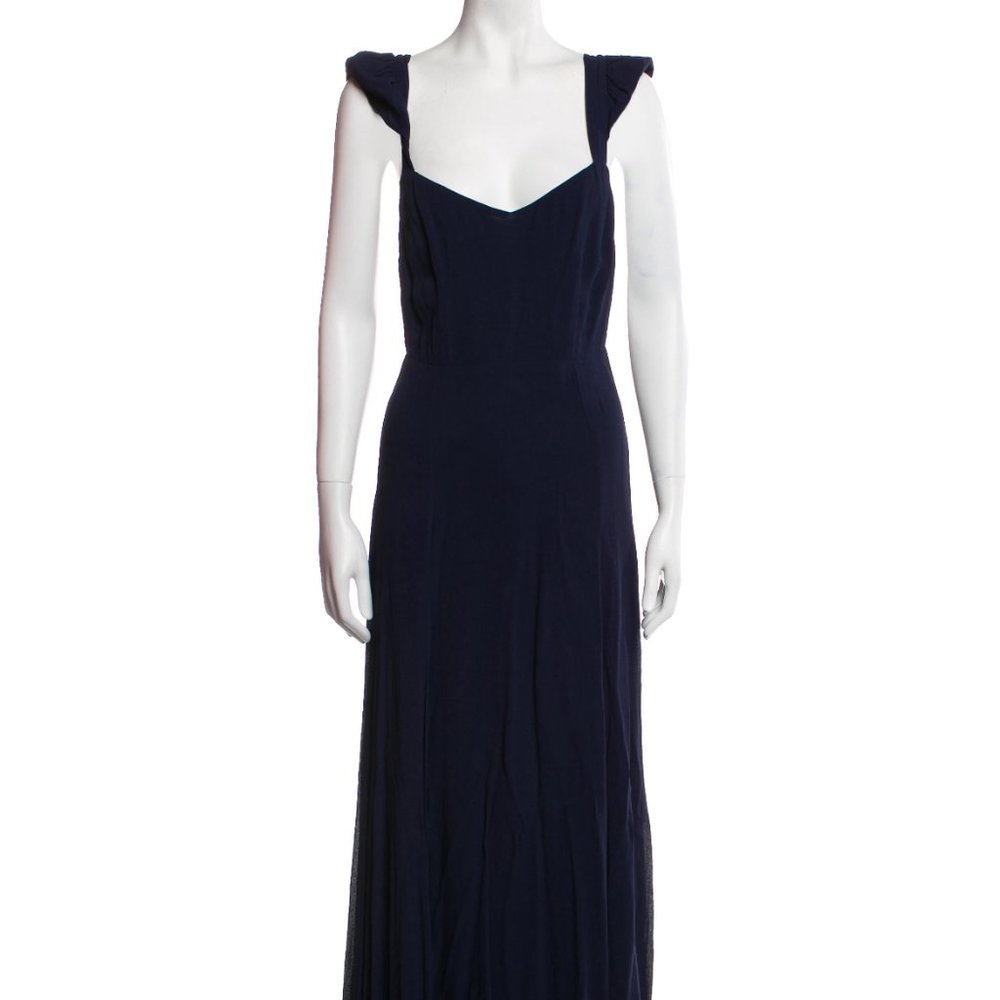 REFORMATION NAVY EVENING GOWN